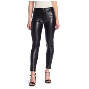 * Ashley Mason Black High Rise Faux Leather Pants sz 29
